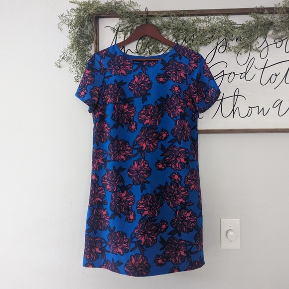 J Crew Floral Shift Dress size 4 - Picture 1 of 6